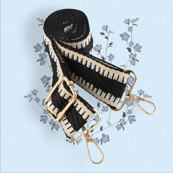 🆕️Fashionable Embroidered Adjustable Bag Strap - Versatile & Stylish 🌸 - Picture 3 of 11